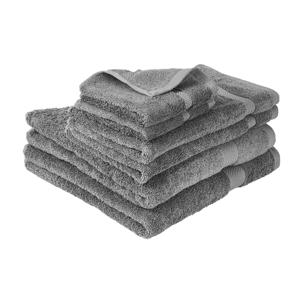Cotton towel set with bath towels, hand towels and washcloths